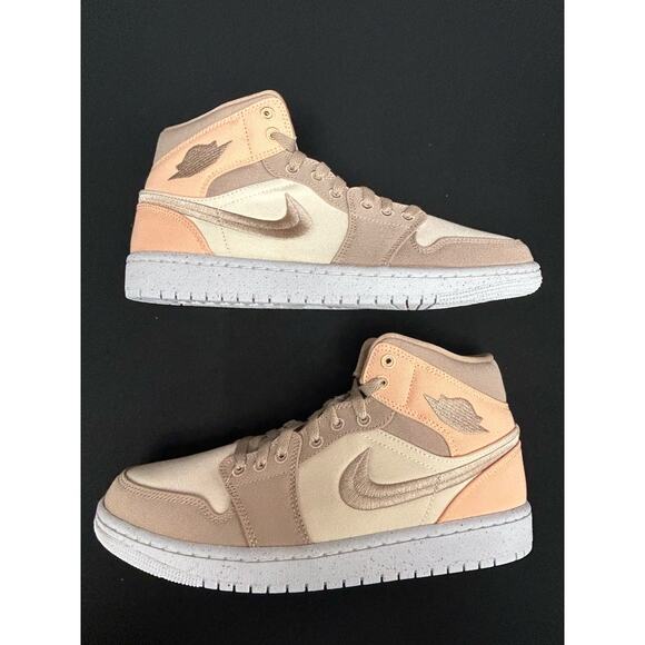 Jordan 1 Mid (W) Canvas Khaki / Size 10.5M(12W) / Brand New - Picture 2 of 11